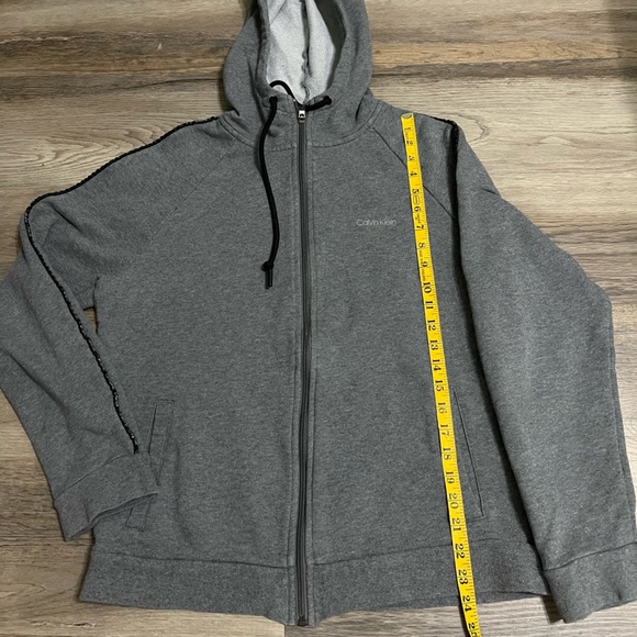 Calvin Klein Gray Hoodie Jacket - Picture 5 of 6